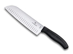 Couteau Santoku Victorinox manche lame alvéolée inox 17 cm 6.8523.17G