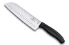 Couteau Santoku Victorinox manche lame alvéolée inox 17 cm 6.8523.17G