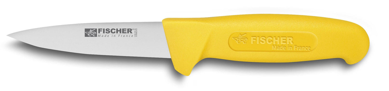 Couteau à saigner professionnel Fischer HACCP 11cm manche jaune
