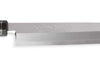 Couteau japonais sahimi 24cm haut de gamme JIKKO Montan acier Blue 2 Steel manche magnolia
