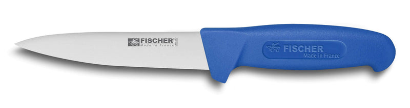 Couteau à saigner professionnel Fischer HACCP 14cm manche bleu