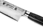 Couteau sashimi japonais Tamahagane Tsubame lame martelée 24cm acier VG5