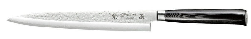 Couteau sashimi japonais Tamahagane Tsubame lame martelée 24cm acier VG5