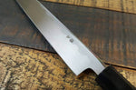 Couteau japonais sahimi 24cm haut de gamme JIKKO Montan acier Blue 2 Steel manche magnolia