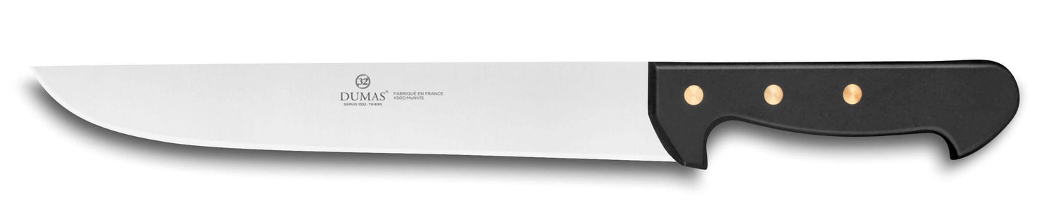 Couteau de boucher 32 Dumas Affil inox 25cm manche 3 rivets