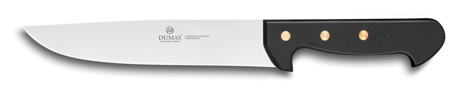 Couteau de boucher 32 Dumas Affil inox 20cm manche 3 rivets