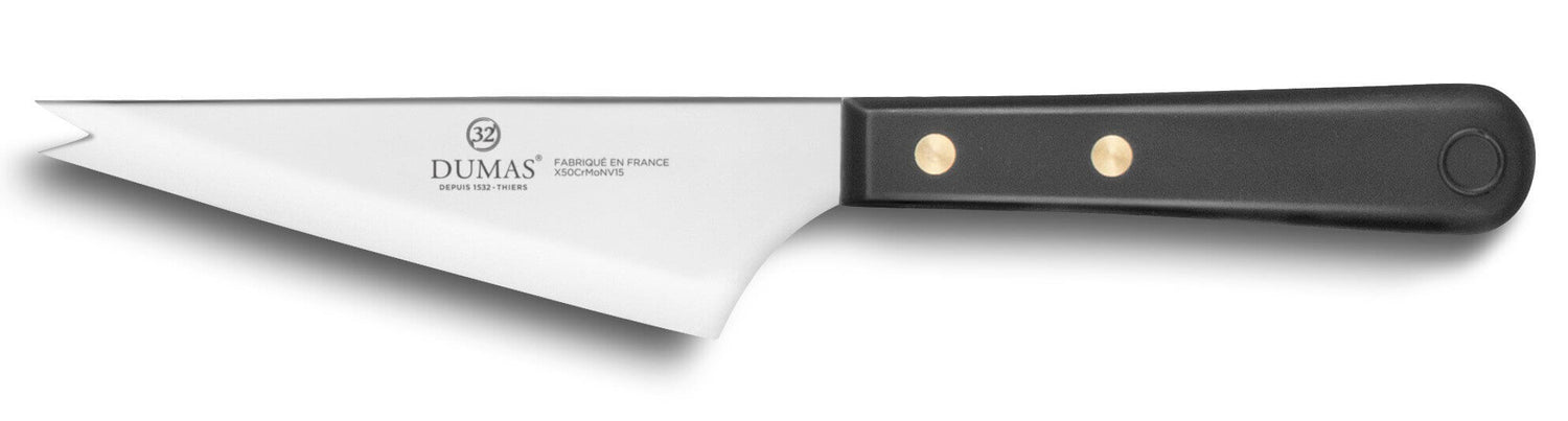 Couteau à fromage 2 dents 32 Dumas Affil inox 13cm manche 2 rivets