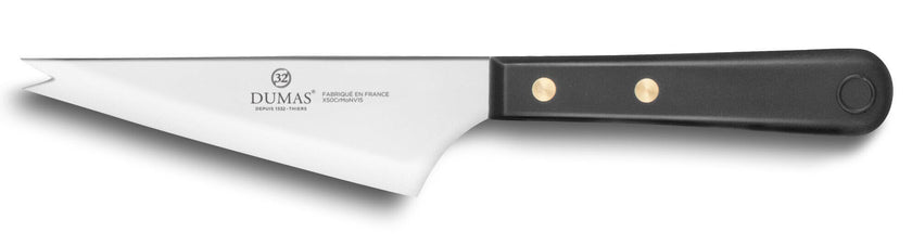 Couteau à fromage 2 dents 32 Dumas Affil lame inox 13cm manche noir