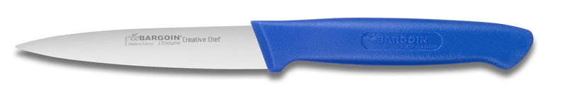 Couteau d'office Bargoin Creative Chef 8cm manche surmoulé bleu