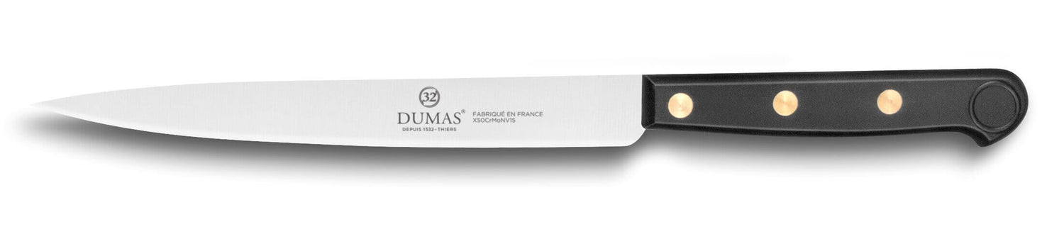 Couteau filet de sole 32 Dumas Affil inox 18cm manche 3 rivets