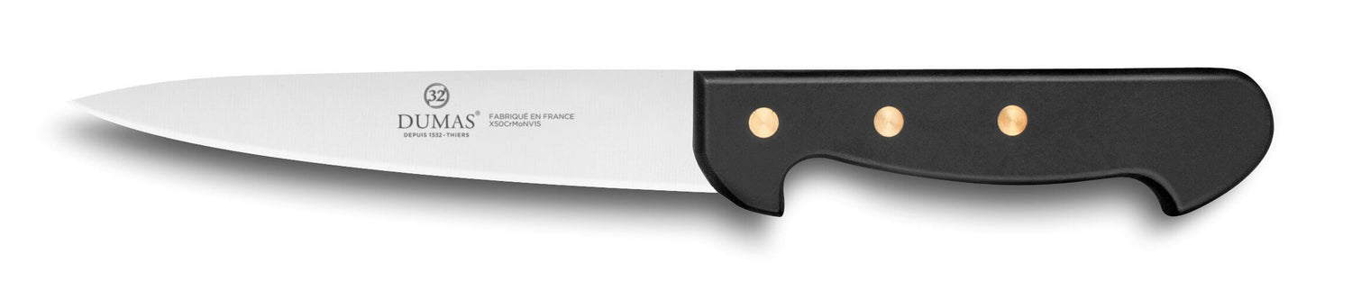 Couteau à saigner 32 Dumas Affil inox 15cm manche 3 rivets