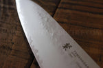 Couteau de chef japonais Tamahagane Tsubame lame martelée 15cm acier VG5