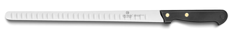 Couteau à saumon/jambon lame souple alvéolée 32 Dumas Affil 30cm manche 2 rivets