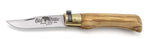 Couteau artisanal Old Bear S lame inox 7cm manche olivier avec virole