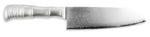 Couteau santoku japonais Tamahagane Bamboo Kyoto lame 17.5cm acier Damas VG5