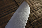 Couteau santoku japonais Tamahagane Bamboo Kyoto lame 17.5cm acier Damas VG5