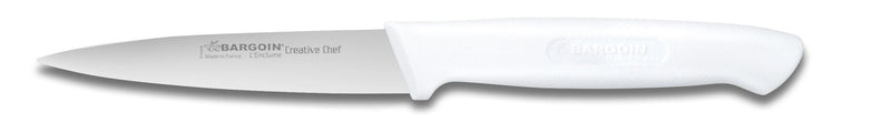 Couteau d'office Bargoin Creative Chef 10cm manche surmoulé blanc