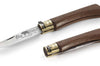 Couteau artisanal Old Bear M lame inox 8cm manche noyer avec virole