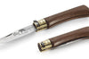 Couteau artisanal Old Bear L lame inox 9cm manche noyer avec virole