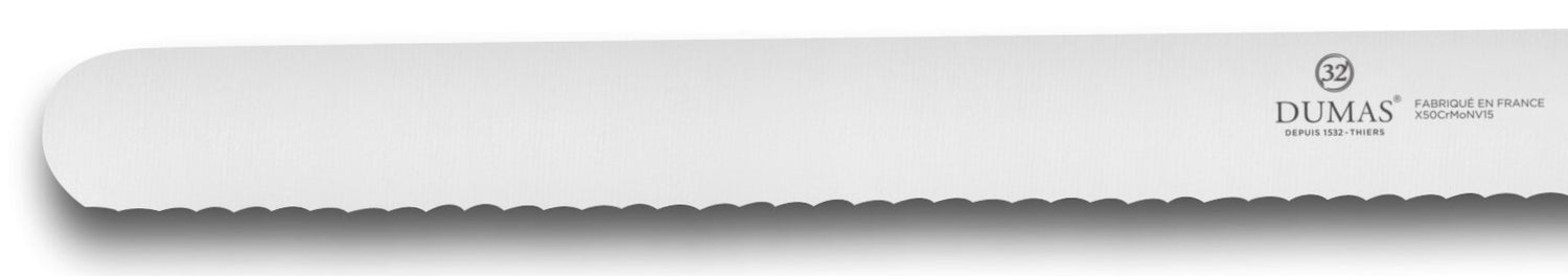 Couteau à génoise 32 Dumas Affil inox 30cm manche 3 rivets
