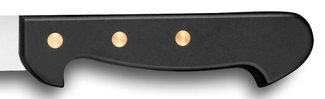 Couteau à pâté en croûte 32 Dumas Affil inox 27cm microdenté manche 3 rivets