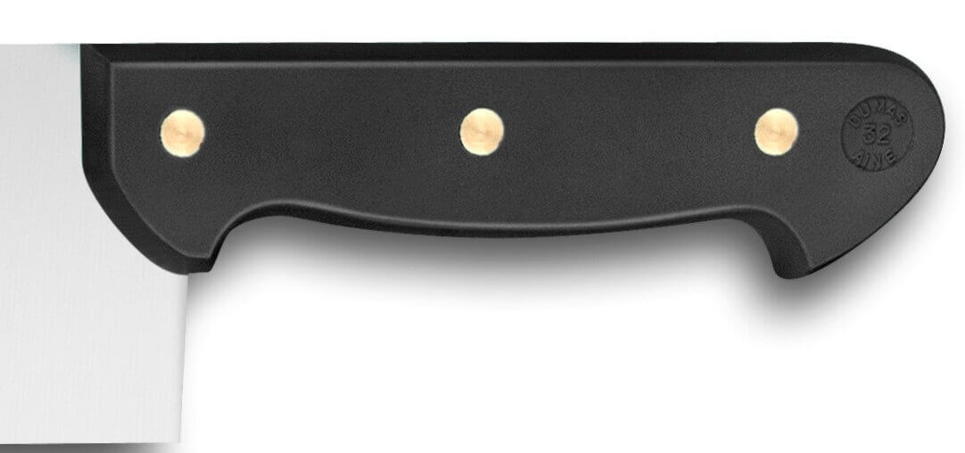 Couteau à fromage 2 manches rivetés 32 Dumas Affil noir 35cm