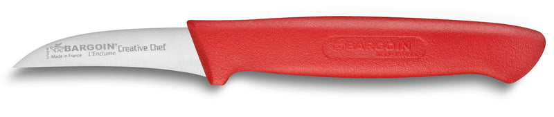 Couteau bec d'oiseau Bargoin Creative Chef 6cm manche surmoulé rouge