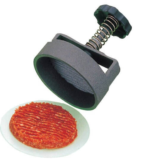 Presse à steak manuelle ronde rêvetement anti-adhésif - Diamètre 10cm