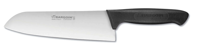 Couteau Santoku Bargoin Creative Chef 18cm manche surmoulé noir