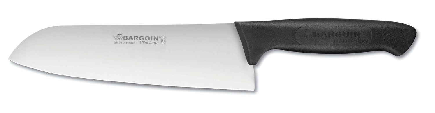 Couteau Santoku Bargoin Creative Chef 18cm manche surmoulé noir