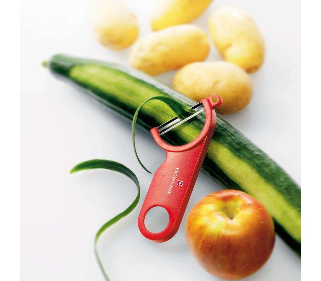 Eplucheur Victorinox hybride rouge double fonction