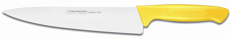 Couteau de chef Bargoin Creative Chef 20cm manche surmoulé jaune