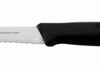 Couteau d'office Bargoin Creative Chef lame dentelée 10cm manche surmoulé noir