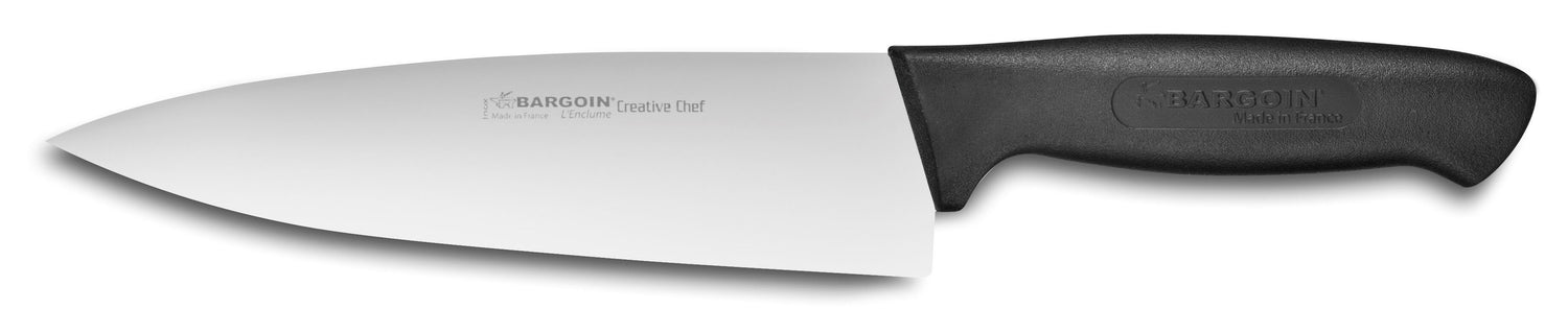 Couteau de chef Bargoin Creative Chef lame large 20cm manche surmoulé noir