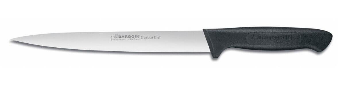 Couteau filet de sole Bargoin Creative Chef 17cm manche surmoulé noir