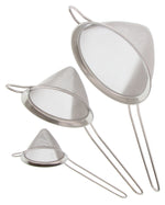 Set de 3 passoires chinois Pradel Excellence acier inox diamètre 8-12-16cm