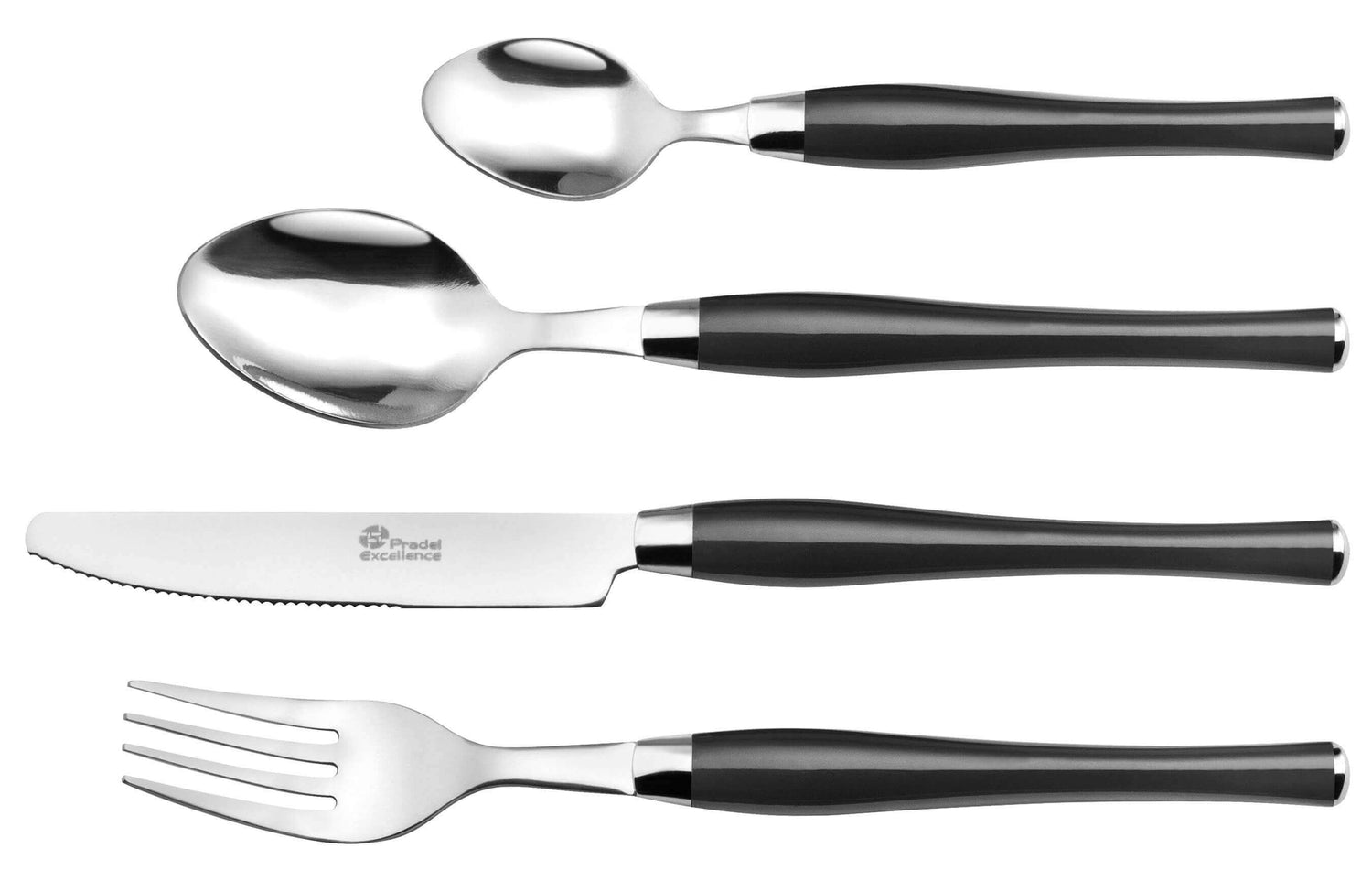 Ménagère 16 couverts Pradel Excellence Jakarta coloris noir