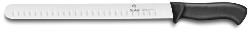 Couteau à jambon/saumon 32 Dumas Thermo Black lame alvéolée 30cm