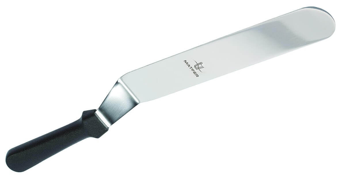 Spatule coudée professionnelle Matfer acier inox flexible 26cm