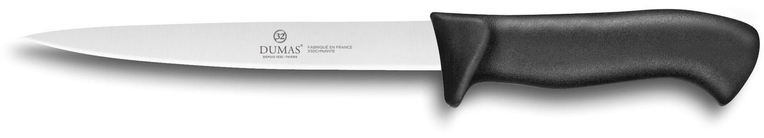 Couteau filet de sole 32 Dumas Thermo Black lame flexible 18cm