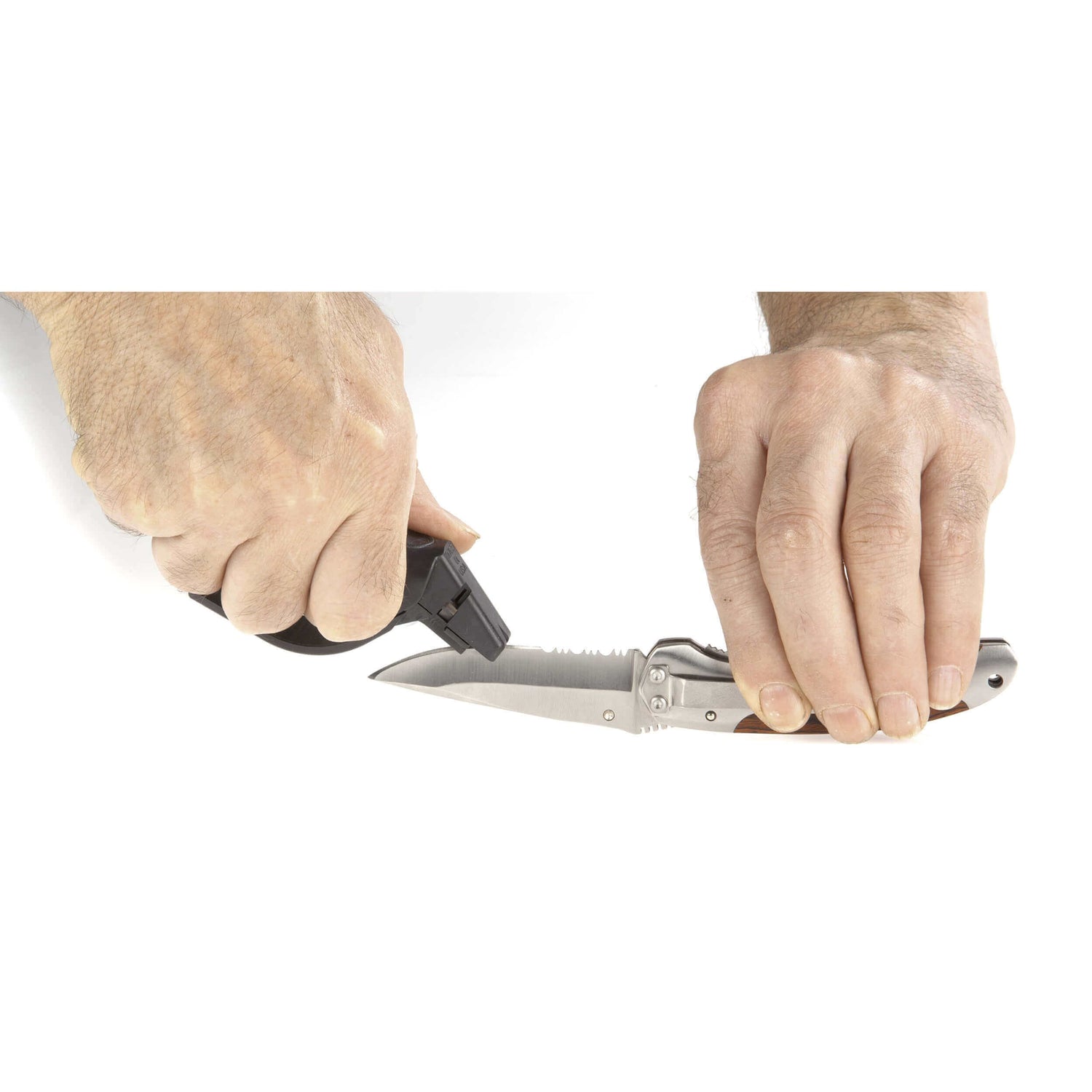 Aiguiseur de poche Herbertz lame lisses et dentées