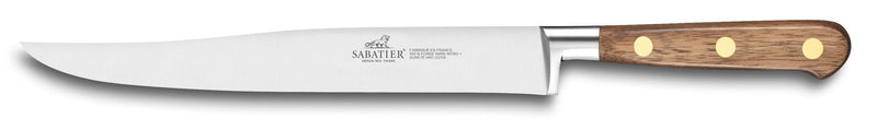 Couteau à découper forgé Sabatier Perigord lame 20cm manche en noyer