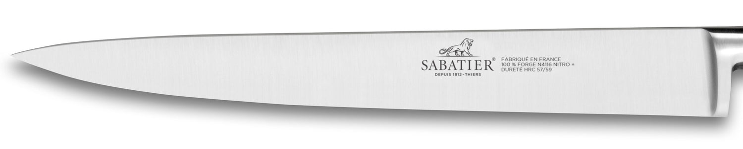 Couteau tranchelard SABATIER Provençao 100% forgé 20cm en olivier