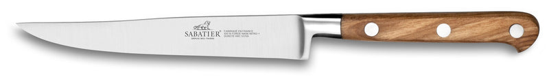 Couteau à steak SABATIER Provençao 100% forgé 13cm manche en olivier
