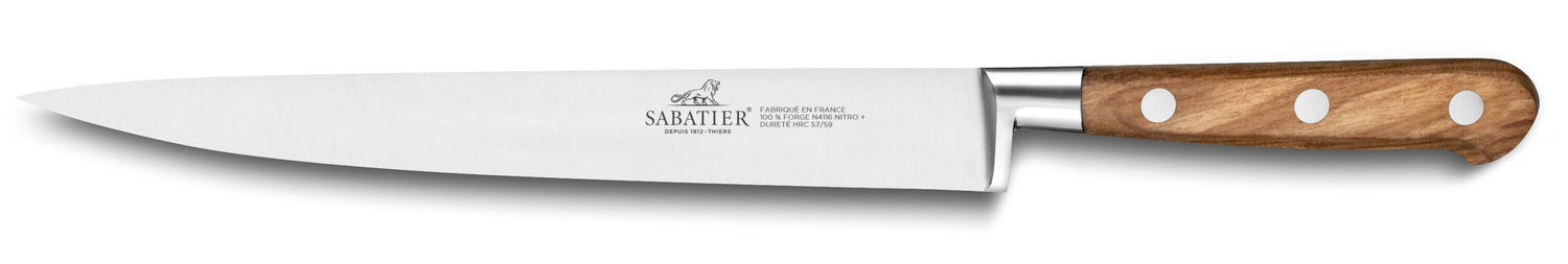 Couteau filet de sole SABATIER Provençao 100% forgé 20cm en olivier