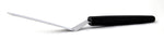 Spatule coudée professionnelle acier inox 9cm manche PP noir