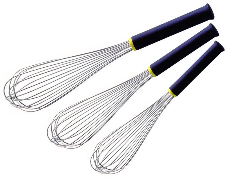 Lot de 3 fouets FMC professionnels Matfer manche Exoglass®