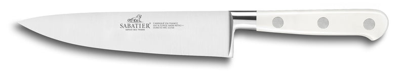 Couteau de chef Sabatier Toque blanche 100% forgé 15cm