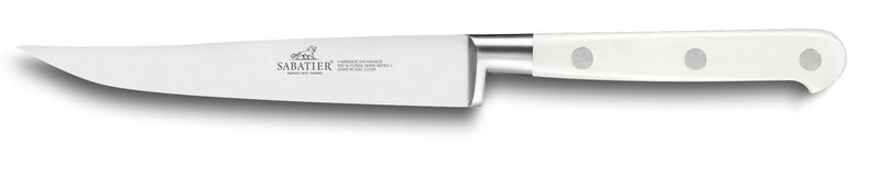 Couteau à steak Sabatier Toque blanche 100% forgé lame lisse 13cm