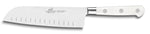 Coffret 2 couteaux Sabatier Toque blanche 100% forgé office + santoku